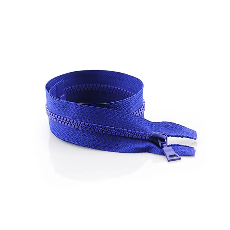 1 pezzo 5 # Cerniere in plastica con chiusura automatica a estremità aperta con cerniera in resina da 55/60/70/80/90 cm per cucire borse per
