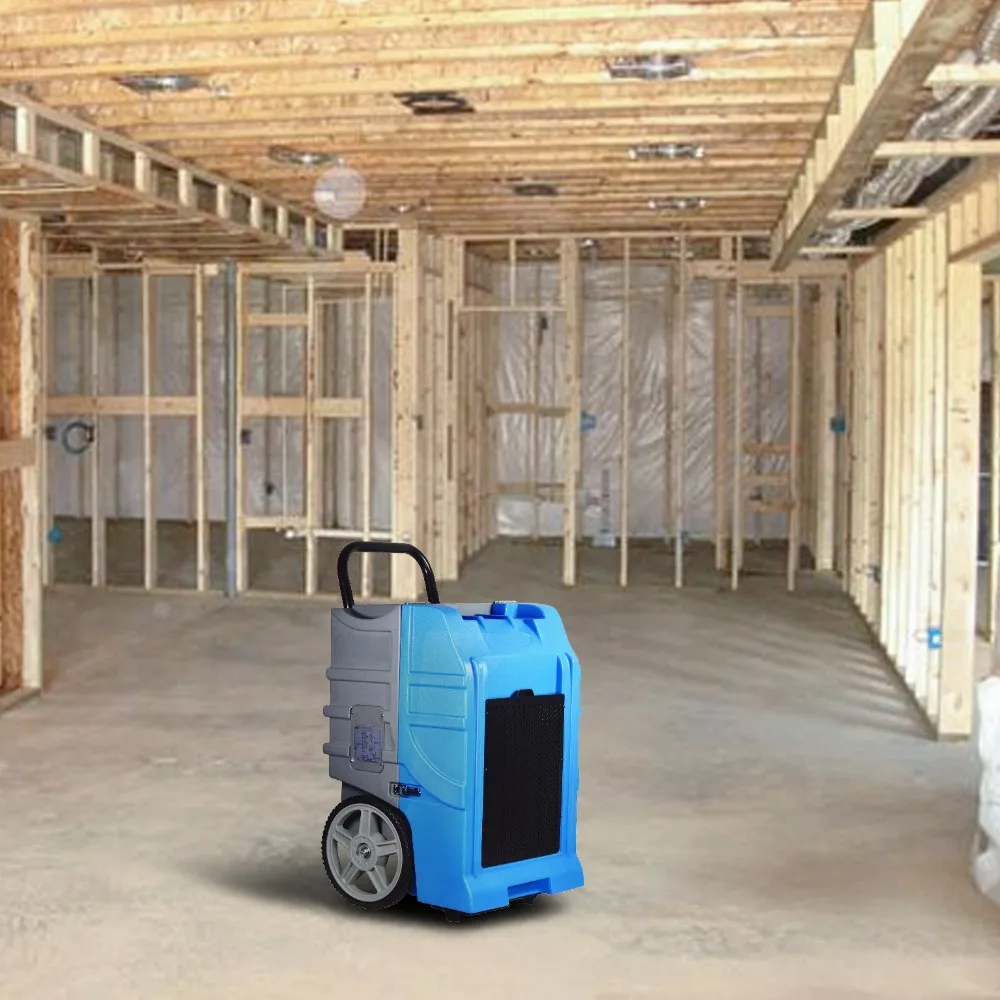 مزيل الرطوبة الصناعي 70L المحمولة المدمجة تجفيف الهواء مزيل الرطوبة الدفيئة المنزلية