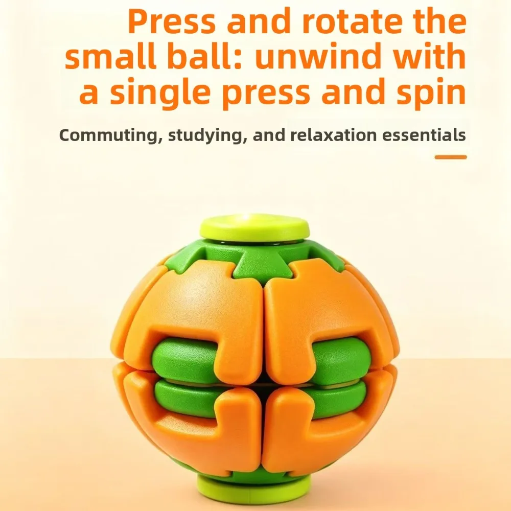 

Color 3D Printing Decompression Ball Pressing and Rotating Dual-play Fingertip Gyro Office Portable Decompression Toy
