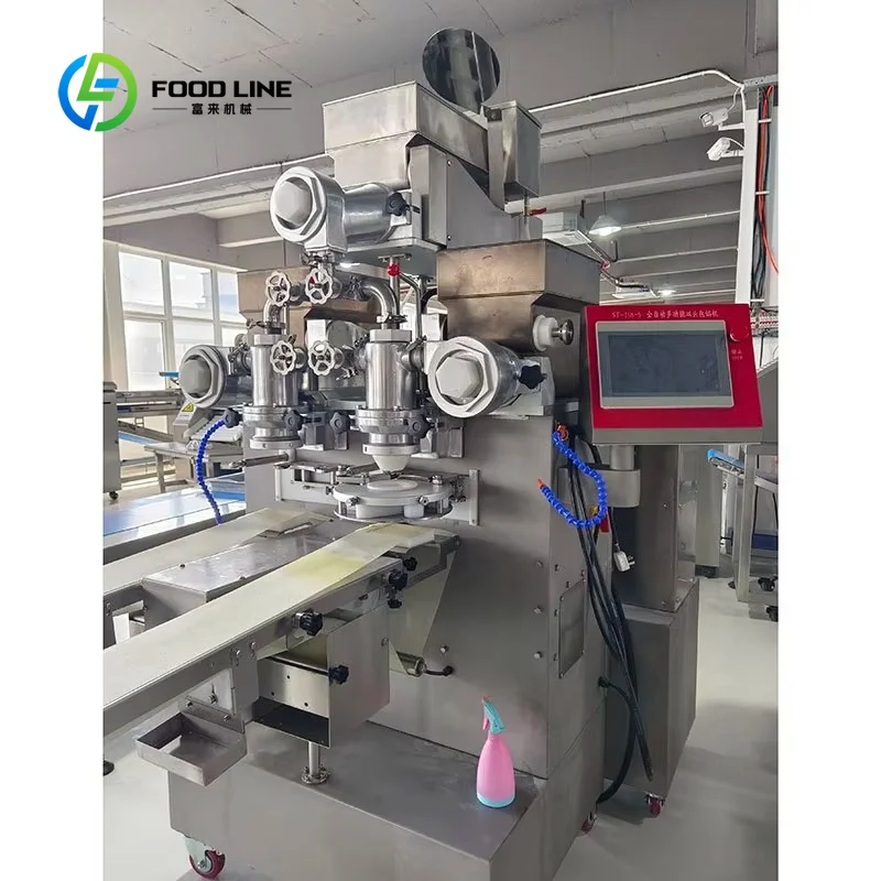 Custom tamale maker jam filled cookie encrusting machine chocolate filling adjustable stuffing volume for frozen dessert factory