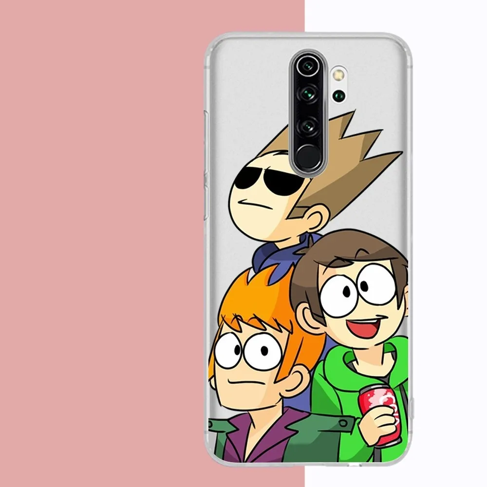 Cartoon Cute Eddsworld Phone Case For Samsung S 20 21 22 23 for Redmi Note7 8 9 10 for Huawei P20 30 40 Clear Case