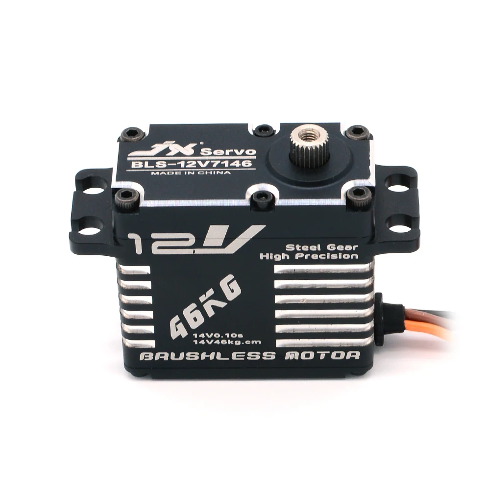 JX BLS-12V7146 46kg Precyzyjny Stalowy Przekładnia Pełny CNC Cyfrowy Bezszczotkowy Serwo do Samochodu RC Crawler Łodzi Robota