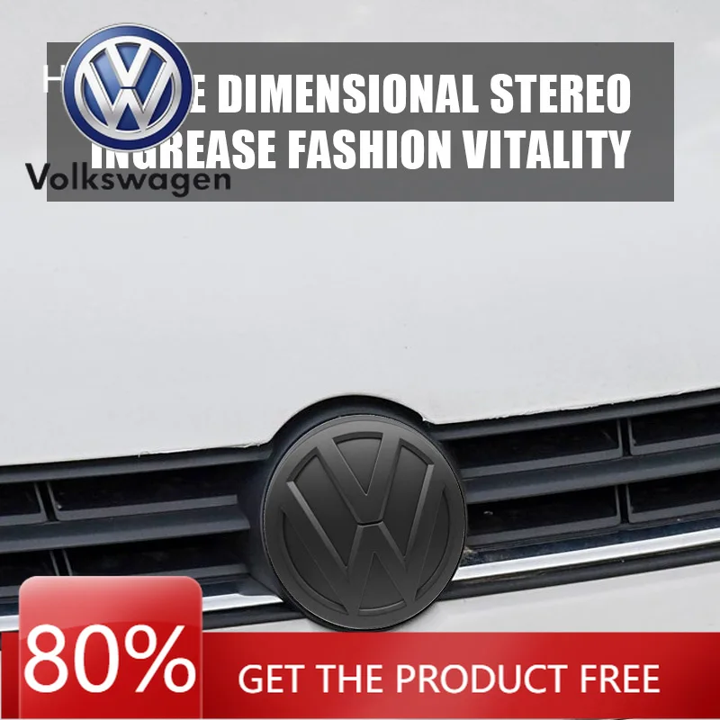 

Для VOLKSWAGEN, 1 шт., эмблема ABS 119 мм 121 мм, для передней решетки радиатора, эмблема на крышку багажника, наклейка для Volkswagen Polo 6 2014-2018, замена для автомобиля