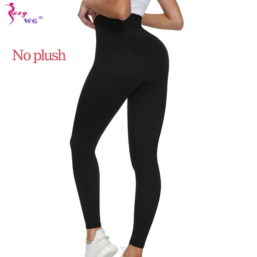 SEXYWG Yoga Pants with Waist Trainer for Women High Waisted Tummy Control Leggings Slimming Weight Loss Trousers Body Shaper