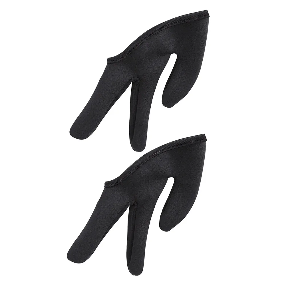 

2 пары термостойких перчаток с тремя пальцами для укладки волос, для плойки и выпрямителя, термозащитные перчатки для парикмахеров