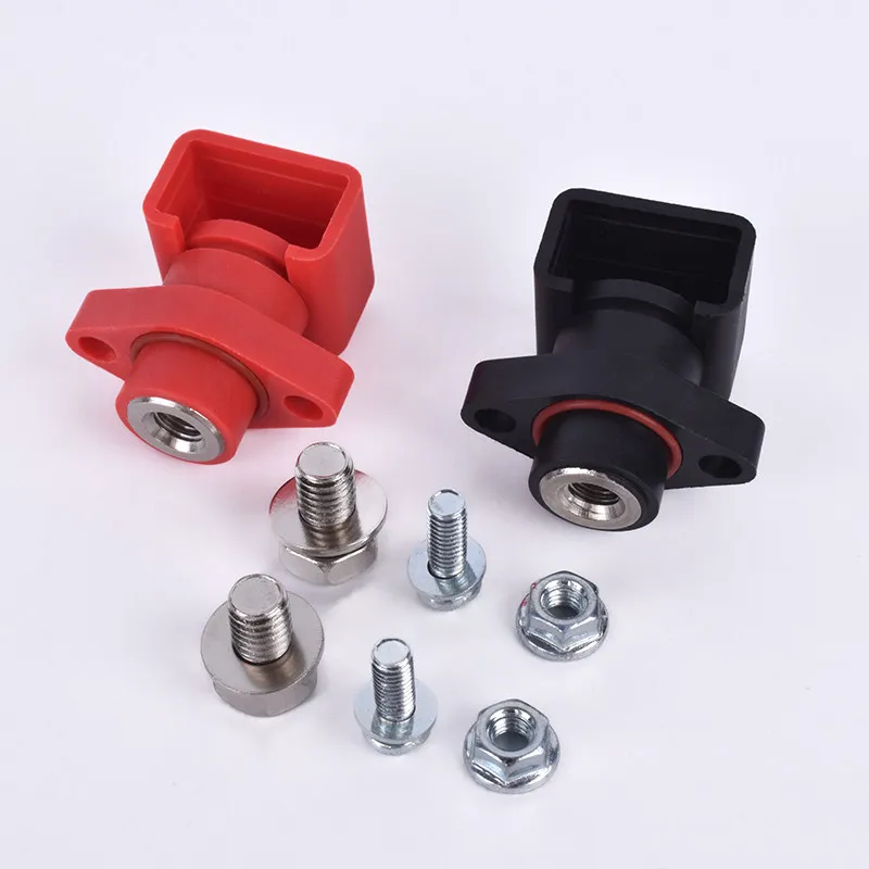 1/2/5/10PCS new energy 80A diamond-shaped pure brass high-current terminal block for lithium battery through-wall battery energy