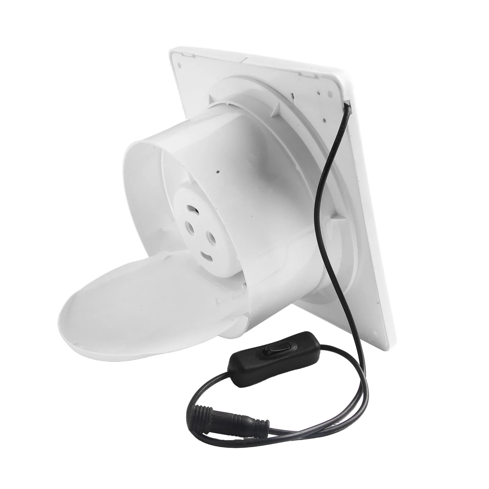 Energy-saving Vent Fan Silent Bathroom Fan Quiet Operation Weather Resistant Energy-saving Humidity Reduction Color White