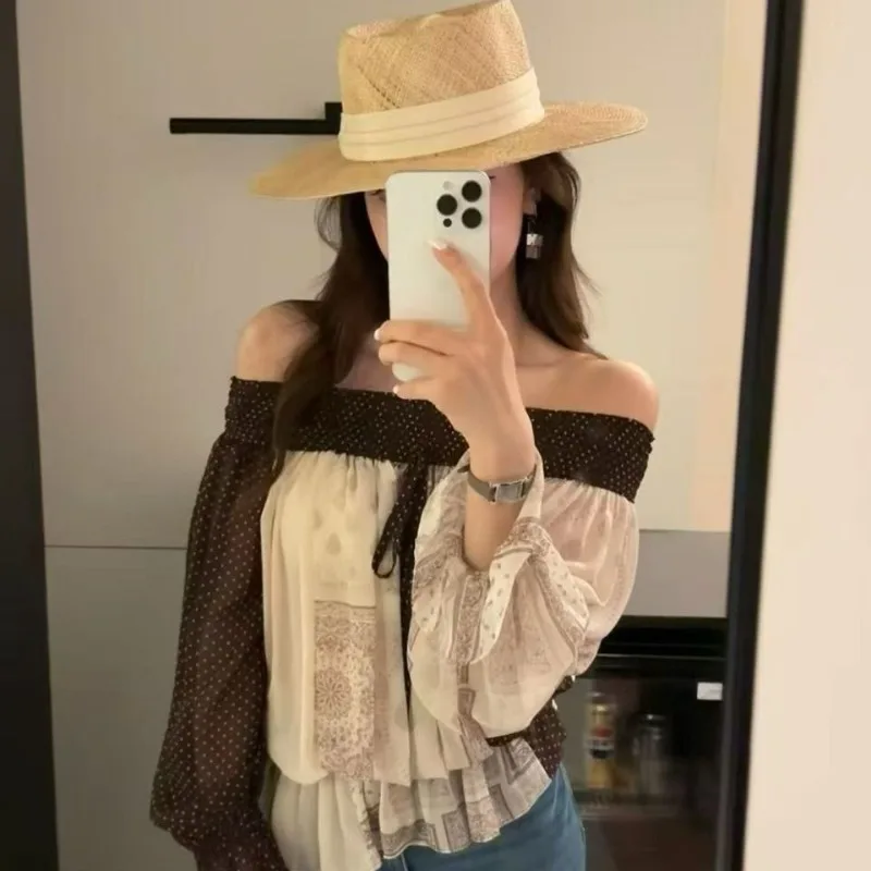 2026 Spring and Summer New Bohemian Shirt Temperament Gentle Holiday Top
