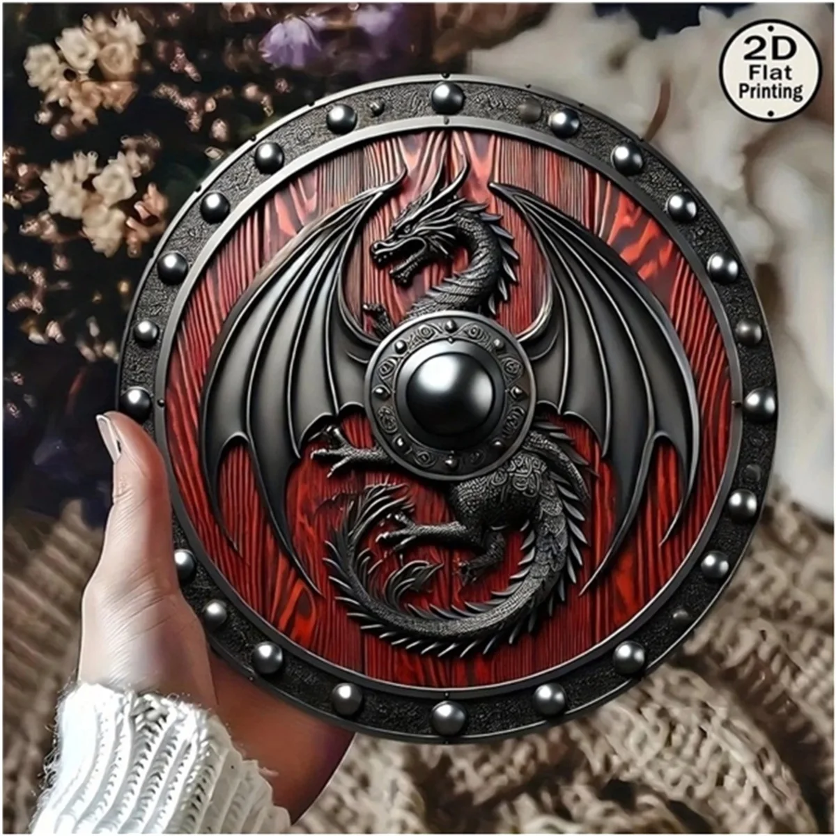 

Retro dragon home decoration wooden board with hook room wooden board pendant decoration sign