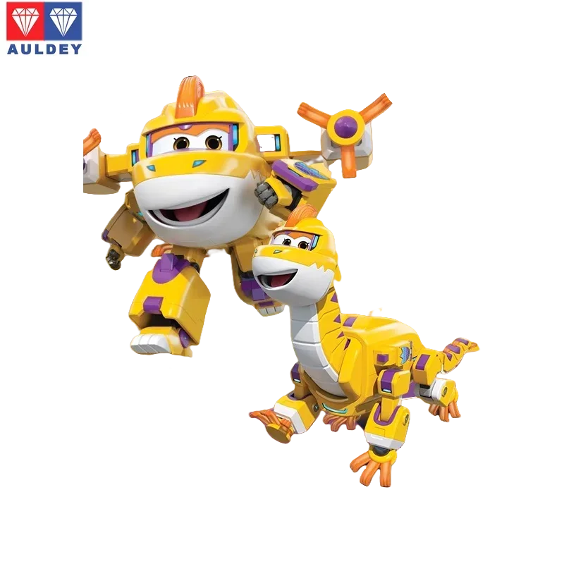 لعبة تحويل ميجا ديناصور جيانجيان الأصلية ذات أجنحة فائقة من ألدي - رجل إطفاء روبوت للأطفال مع شماعات جراند تشنغ #3