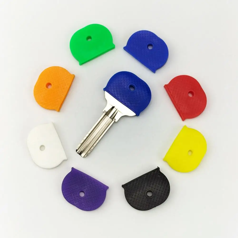 Stylish Key Identifiers 32-pack Colorful Plastic Key Covers for Easy Organization of House Soft Rubber Key Identifiers