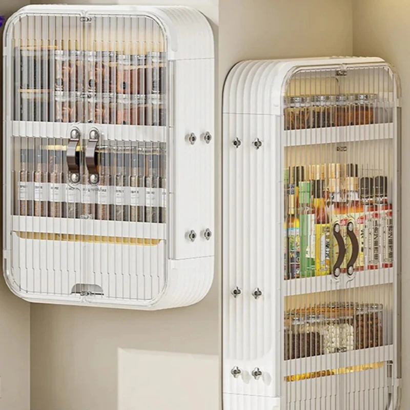 

‌ Клейкая настенная полка — многослойное хранилище для косметики, органайзер для ванной комнаты и подвесная полка для спальни, пластиковое компактное крепление