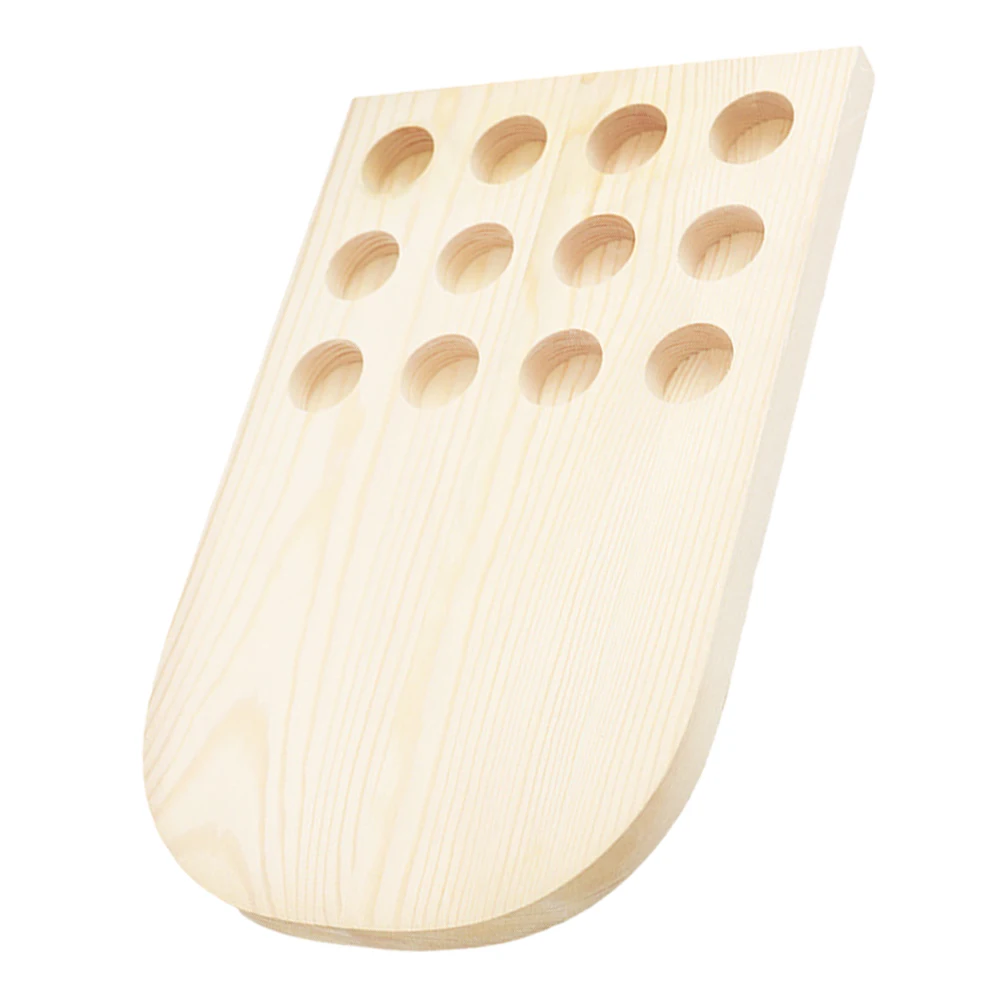 

Essential Oil Storage Essential Oil Bottle Organizer Rack 12 Holes Wooden Tray for Home Aromatherapy Massage Salon Organizer Box