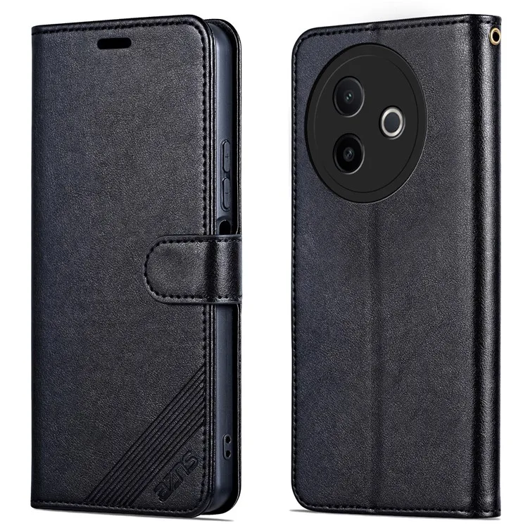 

AZNS For vivo Y300i 5G / Y39 5G Case Anti-Scratch PU Leather Stand Wallet Phone Cover - Black
