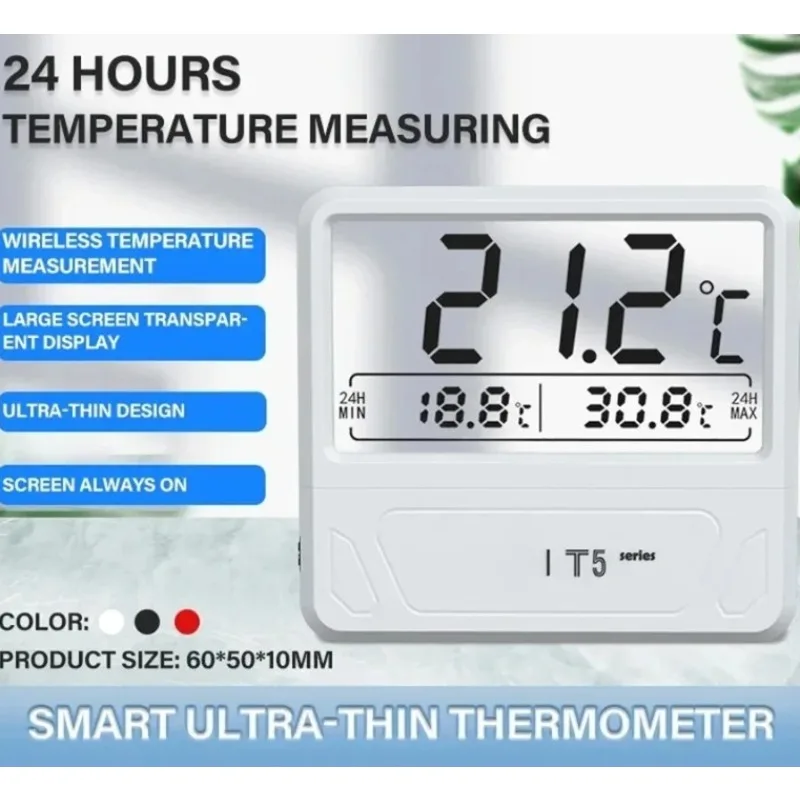 Mini Fish Tank Thermometer Water Thermometer High Precision LED Digital Display Aquarium Electronic Temperature Measurement