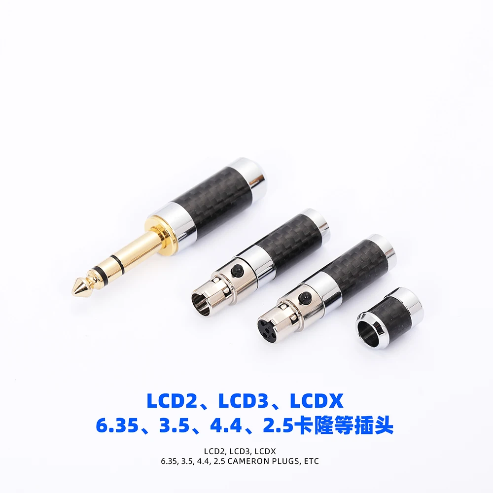 HIFi accessories 6.35mm 4.4mm+mid-range+LCD2 LCD3 Audeze headphone upgrade cable DIY assembly