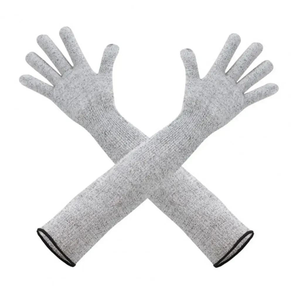 

Durable Lengthened Arm Sleeve Cut Resistant Skin-friendly Work Gloves Anti-Puncture Breathable Protective Glove Worker