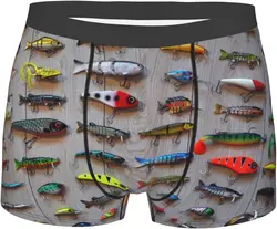 Men's Boxer Briefs Underpants Colorful little fish Printed Mens Soft Underwear,Comfy Breathable Short Trunk