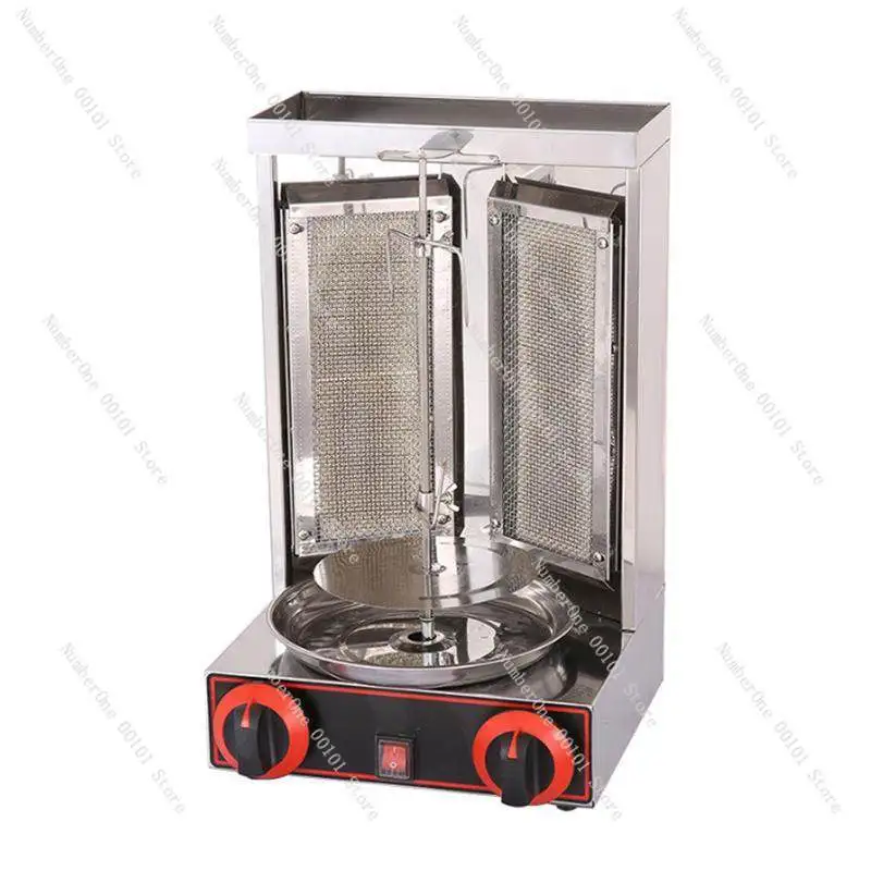 New direct sales high-quality restaurant hotel double-head gas kebab machine hot stainless steel