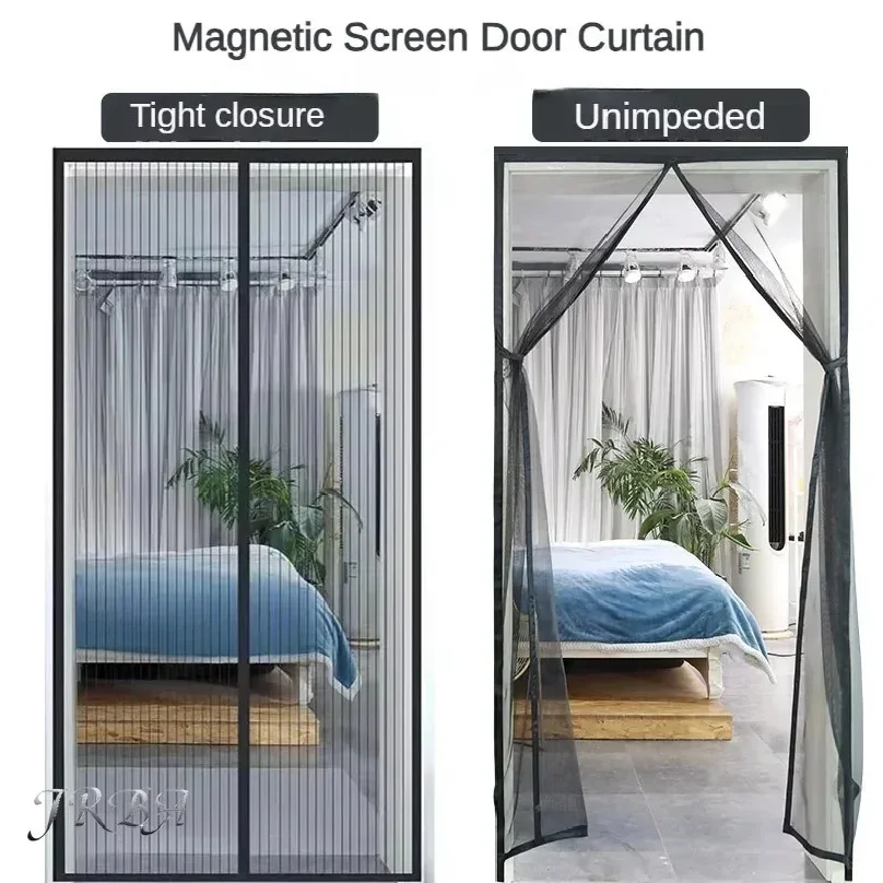 Window Mosquito Curtain, Gauze Window Screen, Automatic Door Lock, Home Ventilation Curtain, Magnetic Mesh Cover