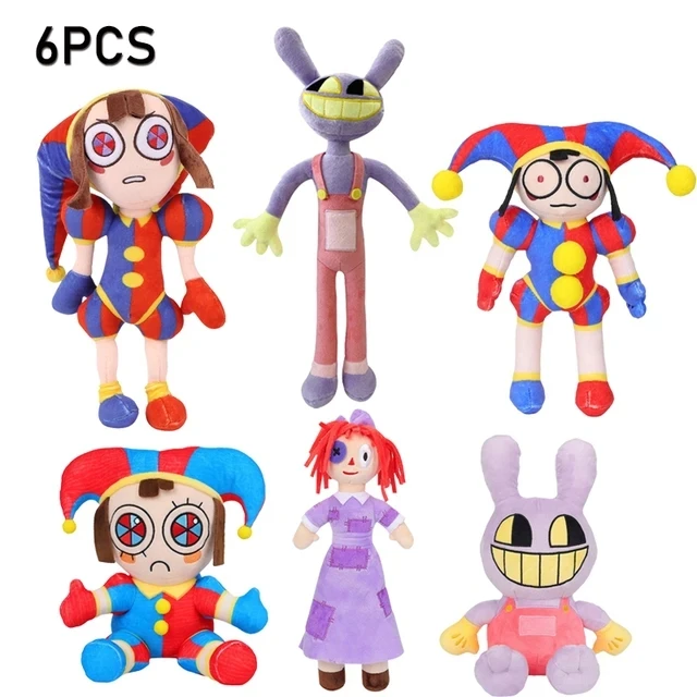 *New The Amazing Digital Circus Plush Clown Ragatha pomni Cartoon Jax Doll Joker Plush Soft Stuffed Sofa Decorate Christmas Gift