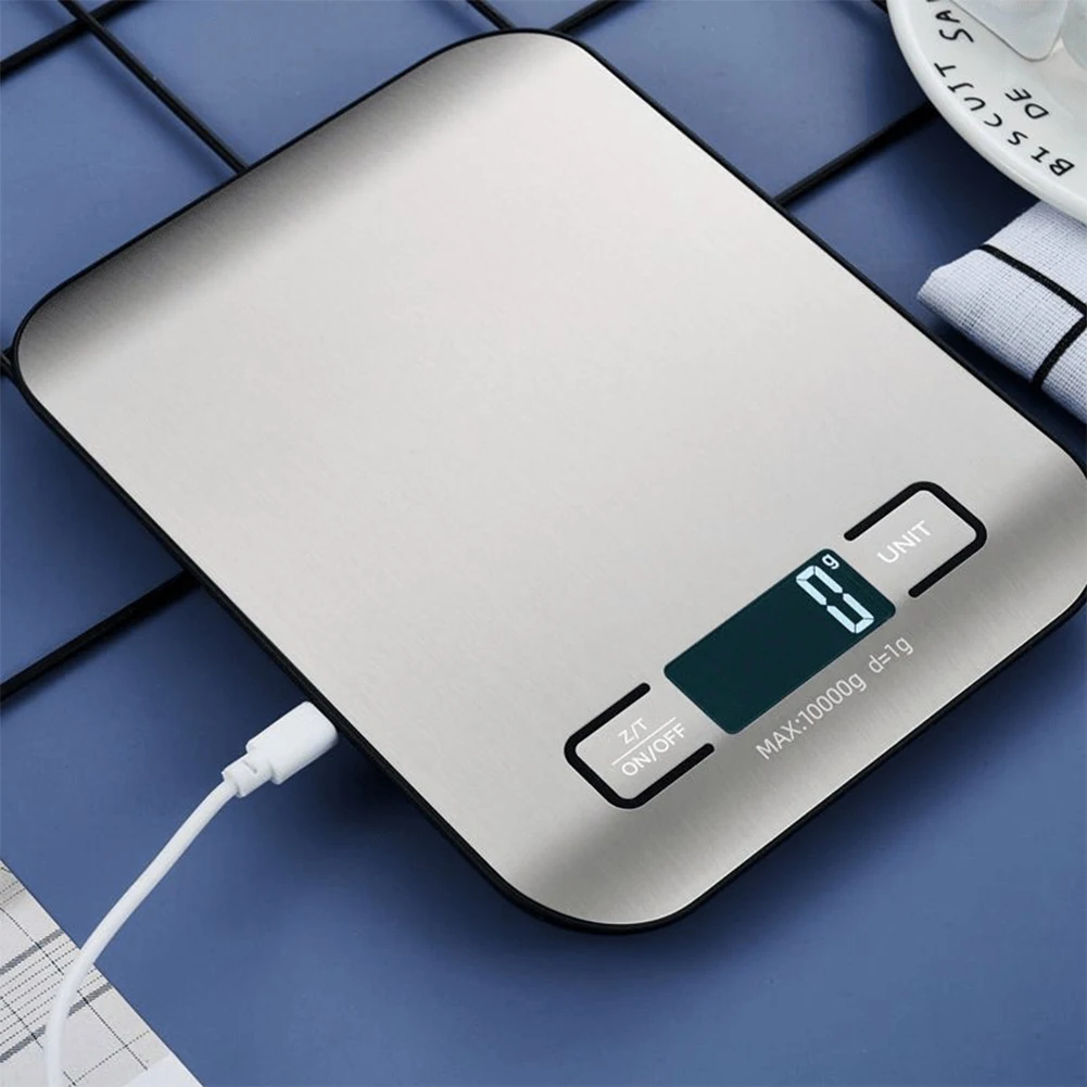 Coffee Scale Digital Kitchen Scale Stainless Steel Electronic Weights Scales Multifunction Food Weighing Scale for Home Kitchen