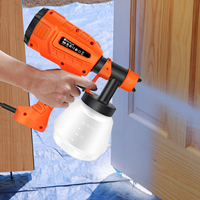 1000ML 800W Electric Spray Gun Paint Sprayer Auto Furniture Steel Coating Airbrush with 3 Nozzles & 3 Spray Pattern