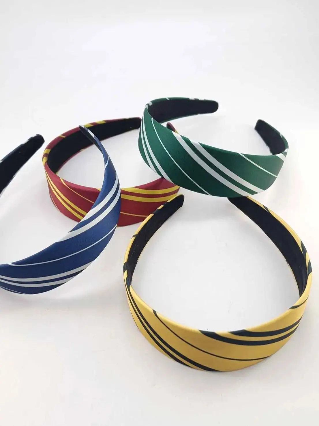 1 pièces magique collège assistant Serpentard Costume Cosplay Style Vintage cheveux cerceau rayé filles soie bandeau accessoires