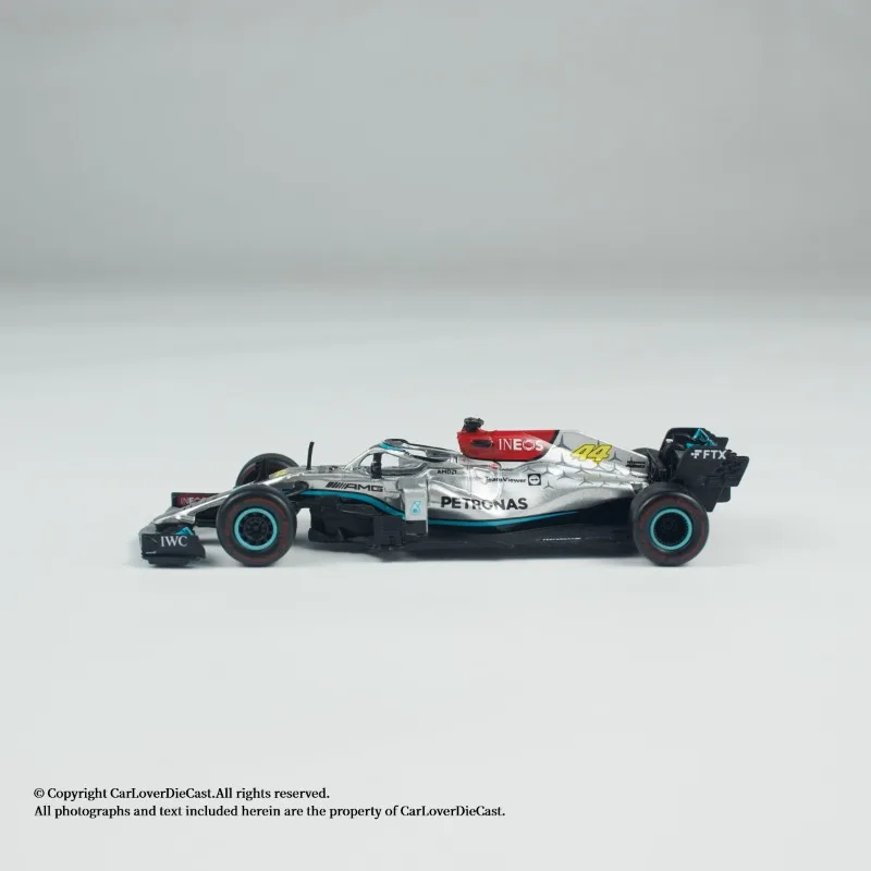 TW 1:64 F1 Las Vegas Grand Prix هاميلتون نموذج سيارة محاكاة مصنوع من خليط معدني، لعبة للأولاد، زخرفة قابلة للجمع للبالغين. #3