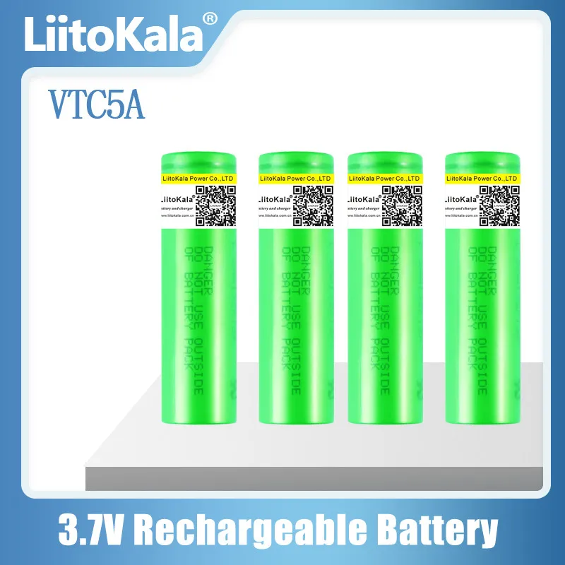 1 sztuk LiitoKala 3.7V 18650 2600mAh VTC5A 18650 akumulator litowy wielokrotnego ładowania na latarki latarka o dużej mocy mały wentylator aparatu