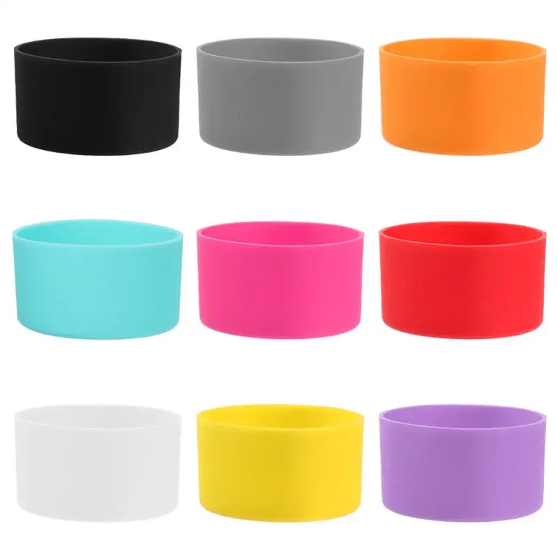 Silicone Cup Sleeve Anti-slip Flexible Non-slip Versatile Durable Mug Sleeve Heat-resistant Coffee Cup Accessories Top-rated