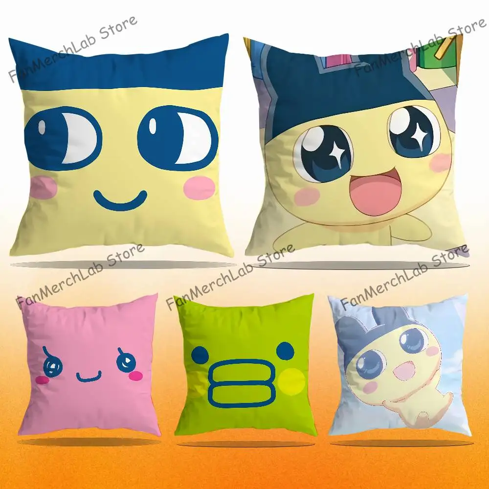 

T-Tamagotchi M-Mametchi Pillow Case For Sofa Decor Car Office Room Printing Cushion Cover Decorations and Protector