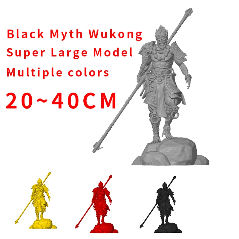 3D Printing 2024 Latest Black Myth Wukong Model Handheld, 20-40CM Large Model, Home Decor, High Precision Wukong Model