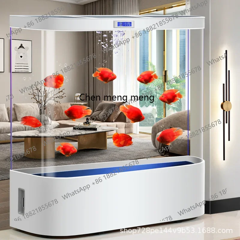 G153 No water change automatic filter cycle medium and large living room household floor air goldfish tank aquarium