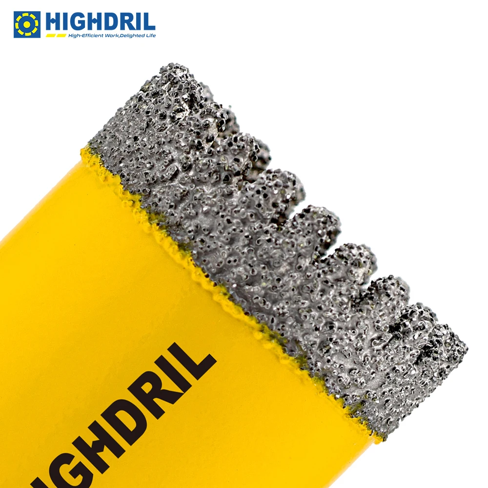 Imagem -05 - Highdril-broca Serrilhada de Diamante 5811 Dia 19 25 32 35 38 51 76 102 mm para Cerâmica Granito Mármore Pedra Concreto Vidia Drill1pc