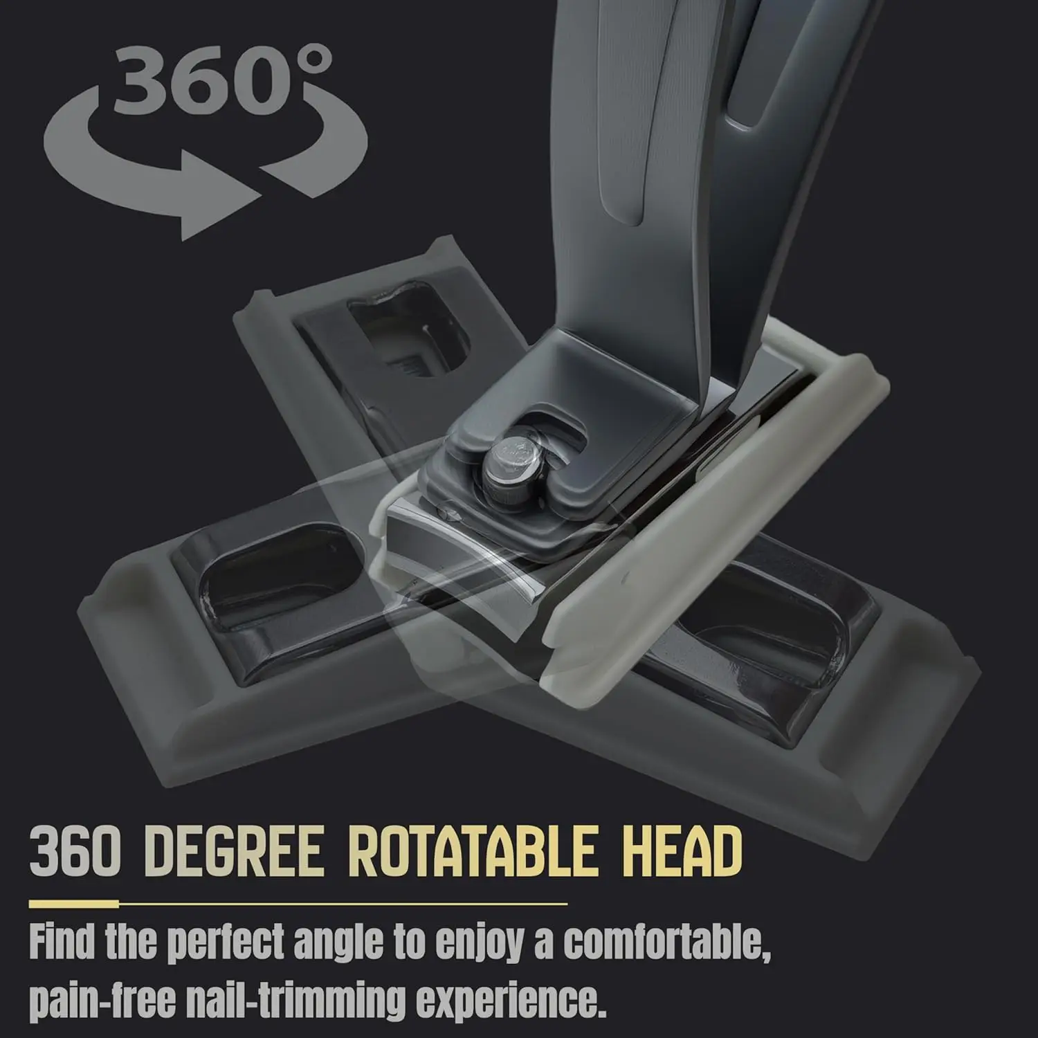 1개 360 °   손톱깎이 확장된 손잡이로 더 쉽게 잡을 수 있도록 설계된 넓은 개구부의 손톱깎이 남녀 공용