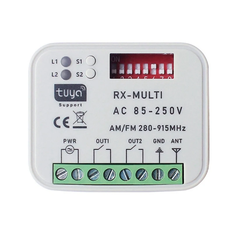 APPLIA-Smart Wifi Universal Multi-Frequency Receiver Switch Remote Relay Tuya Garage Door Home Automation Tuya WIFI