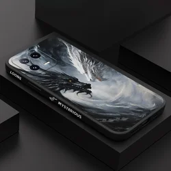 Frostblack Dragon Phone Case For Xiaomi Mi 15T 15 14 14T 13 13T 12 12X 12T 12S 11 11T 10 10T 9 9T Pro Lite Liquid Silicone Cover
