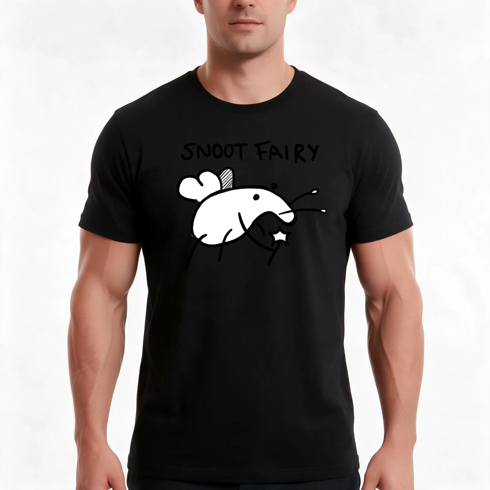 Snoot Fairy Weevil T-Shirt Summer Casual Cotton Tee Oversized Streetwear Tops Vintage Graphic Print Loose Fit Short Sleeve