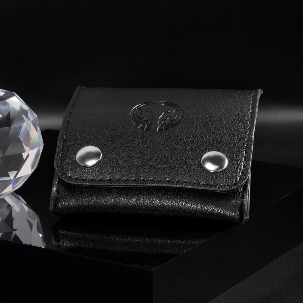 Angelears 가죽 이어폰 가방 보호 케이스, 유니버설 이어버드, 헤드셋 액세서리, 심연용 이어버드 보관 헤드폰 가방