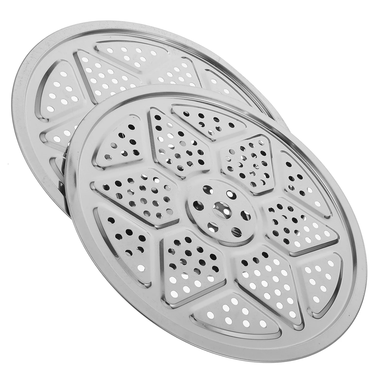 

2pcs Stainless Steel Steamer Rack 32Cm Round Steaming Tray For Pot Vegetable Baking Cooling Rack Steam Basket Insert Canner