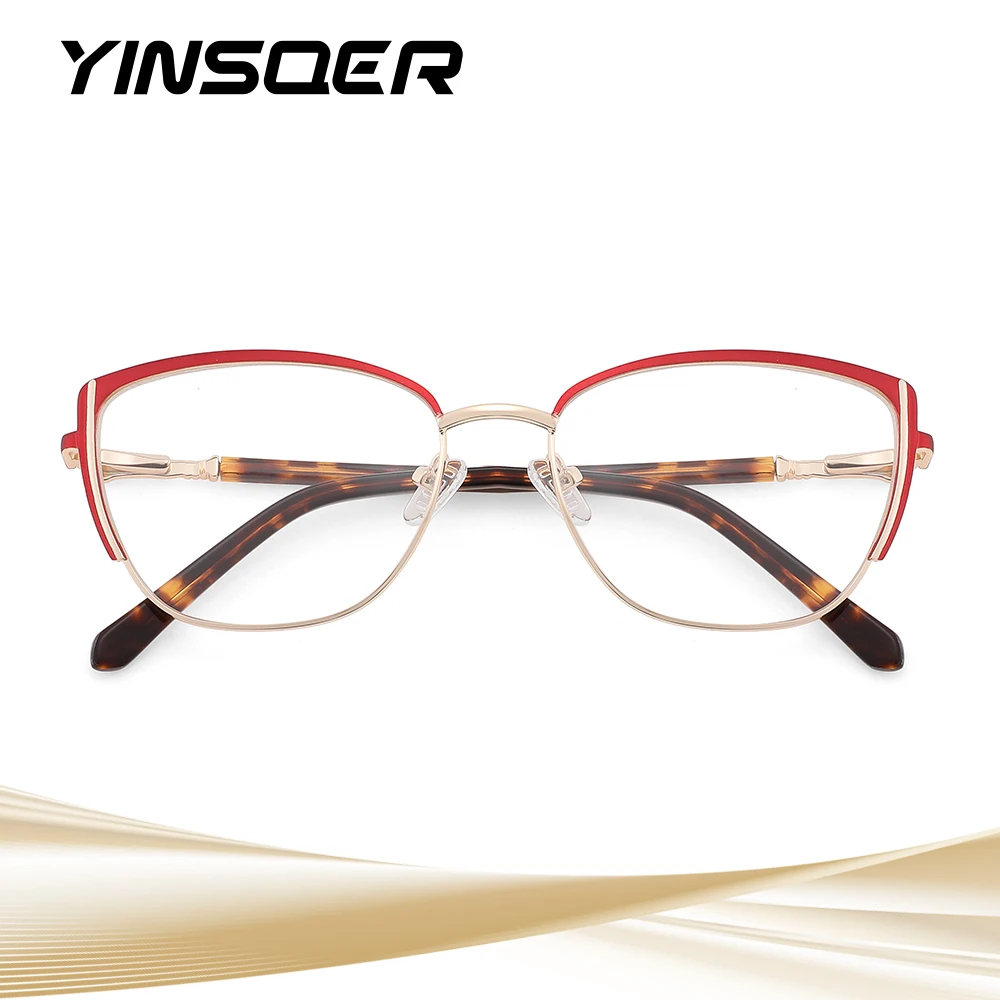 

$29.99! Fashion Metal Cat-Eye Glasses, Blue Light Blocking Optical Lenses