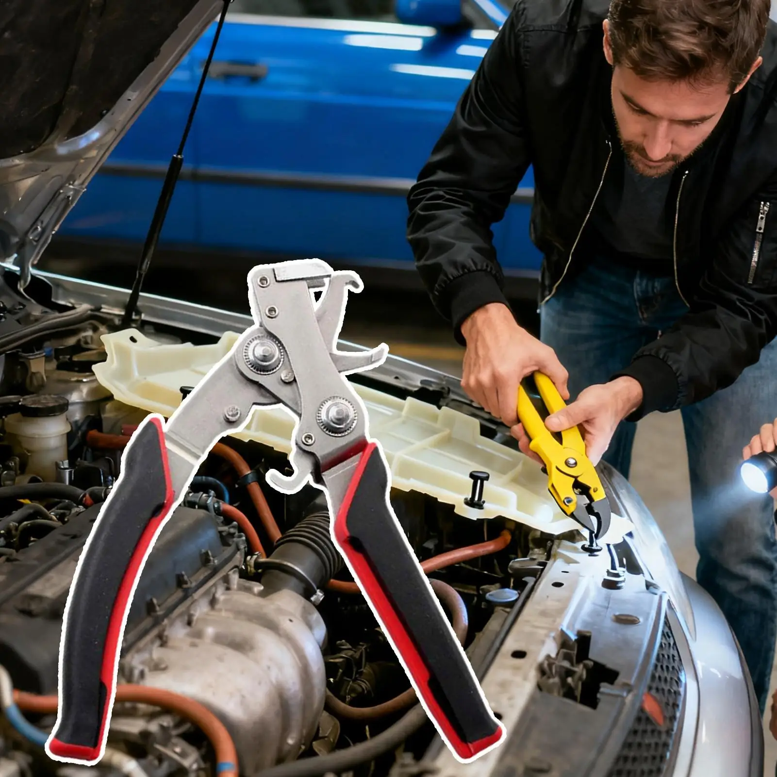 

Инструмент для снятия зажимов Многофункциональный съемник отделки Эффективные плоскогубцы для снятия зажимов для автомобильной обивки без повреждений