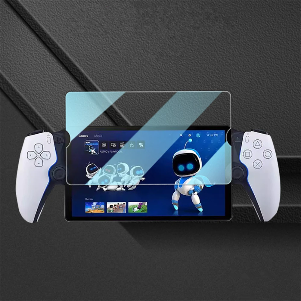 Tempered glass film suitable for Sony PlayStation Portal gaming console PS5 handheld film application