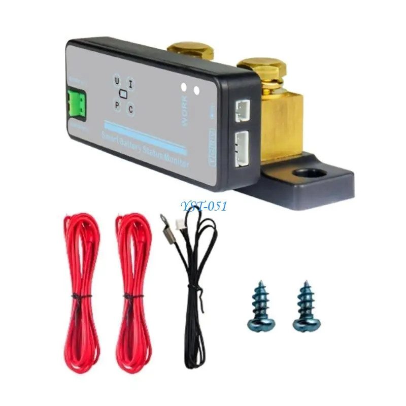 

E15A Discharge Multimeter Battery Monitor DC8-100V Multimeter Coulometer Current Energy Tester 150A/300A/500A