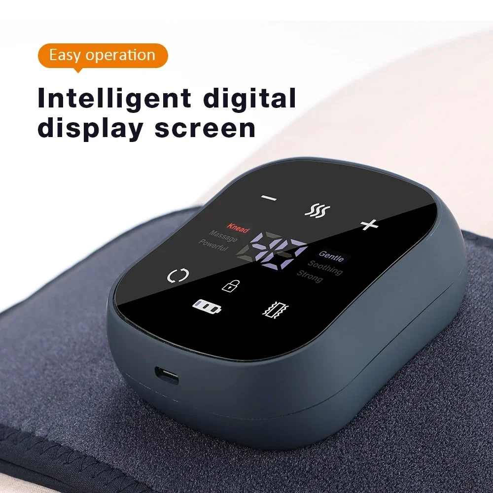 Hot Compress Belt Electric Waist Massage Heating Pad Graphene Intelligent Warm Vibration Air Pressure Kneading Back Massager