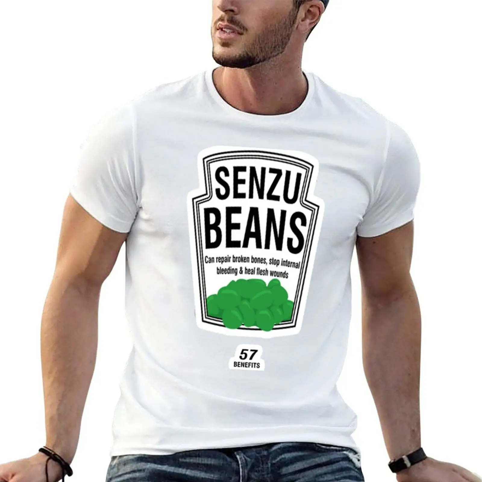 Senzu Beans T-Shirt Work Outdoor T-Shirt for Men