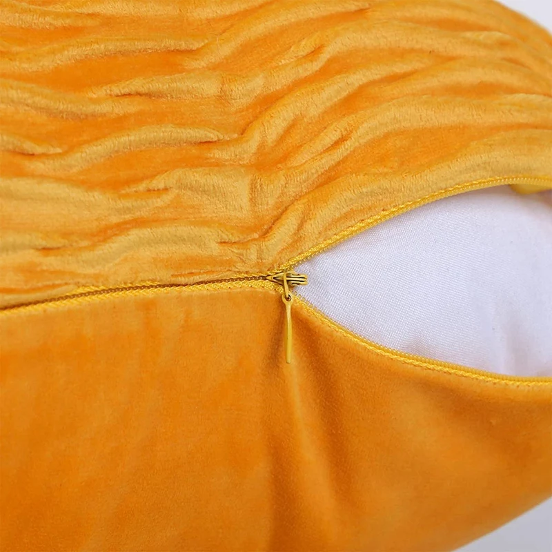 Decorativas Capas de travesseiro para Sala Sofá, Onda plissada, Padrão Listrado, Monocromático, Macio, Decorativo