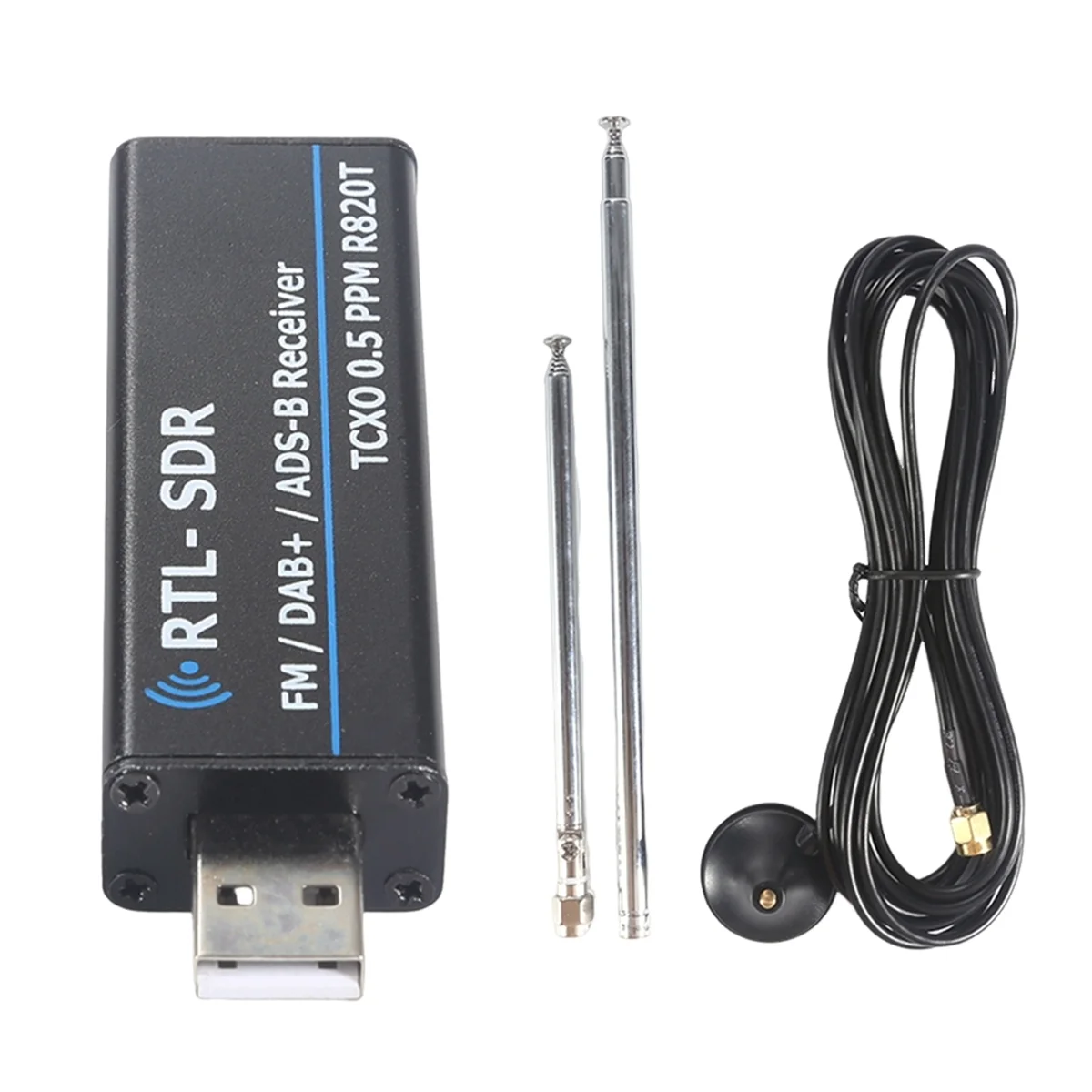 

Shortwave Radio Air Band Receiver RTL SDR Receiver USB RTL-SDR Multi-Function Convenient Receiver