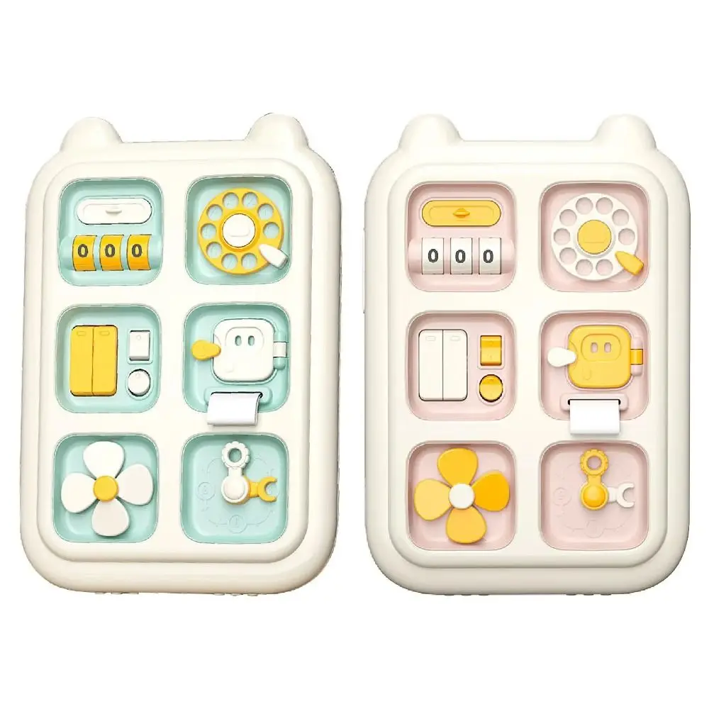 Plastic 6-in-1 drukke bordpuzzel Leren Multifunctioneel Fidget Interactief handwerk Zintuiglijk vroeg onderwijs